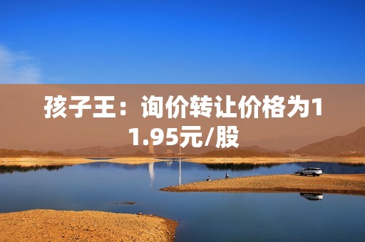 孩子王：询价转让价格为11.95元/股