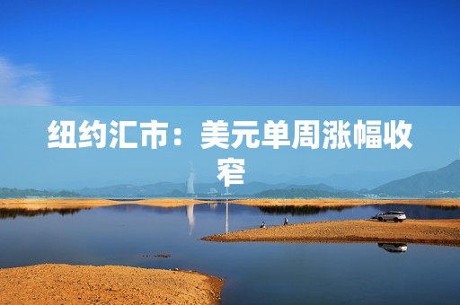 纽约汇市：美元单周涨幅收窄