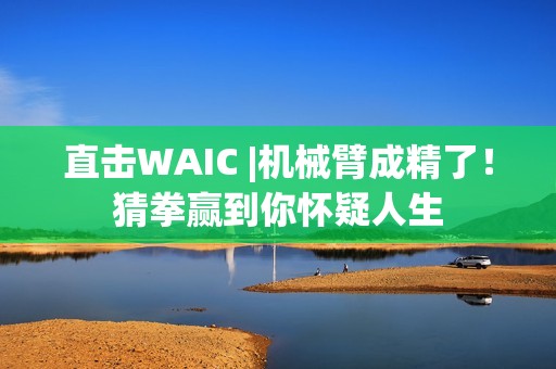 直击WAIC |机械臂成精了！猜拳赢到你怀疑人生