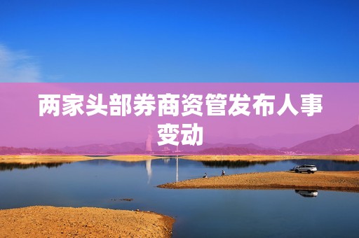 两家头部券商资管发布人事变动
