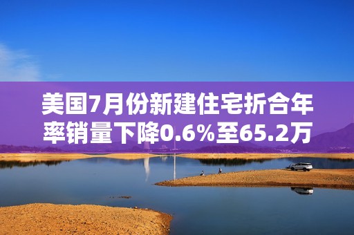 美国7月份新建住宅折合年率销量下降0.6%至65.2万套