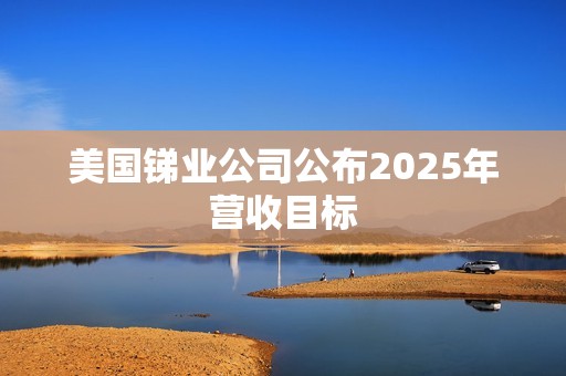 美国锑业公司公布2025年营收目标