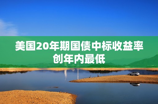美国20年期国债中标收益率创年内最低