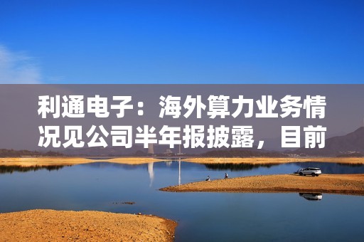 利通电子：海外算力业务情况见公司半年报披露，目前没有变化