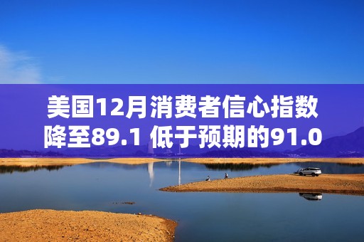 美国12月消费者信心指数降至89.1 低于预期的91.0